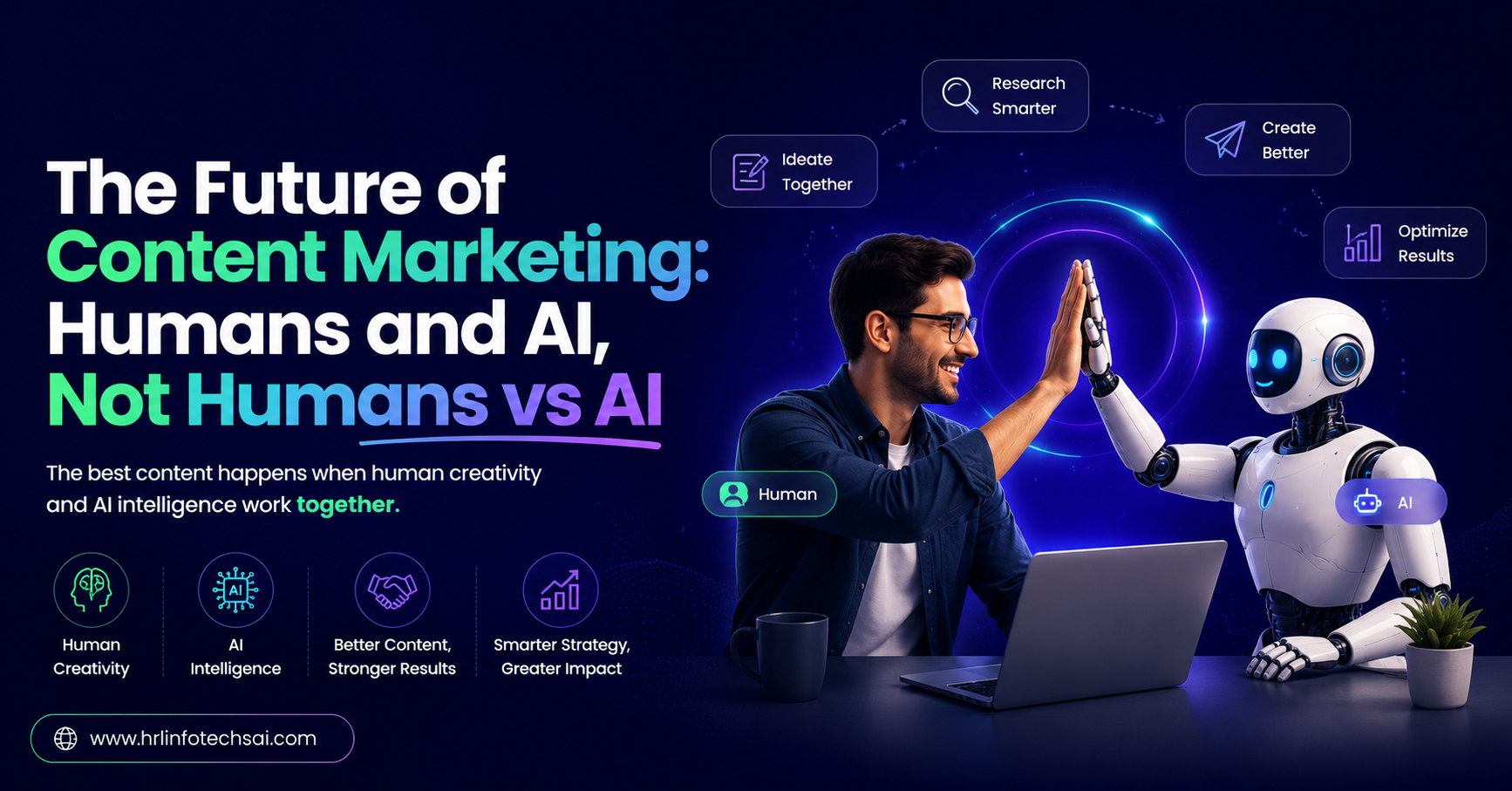The Future of Content Marketing: Humans and AI, Not Humans vs AI