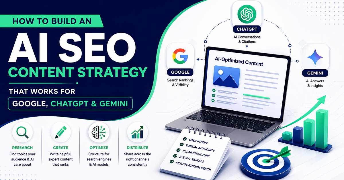 AI SEO content strategy for Google ChatGPT and Gemini