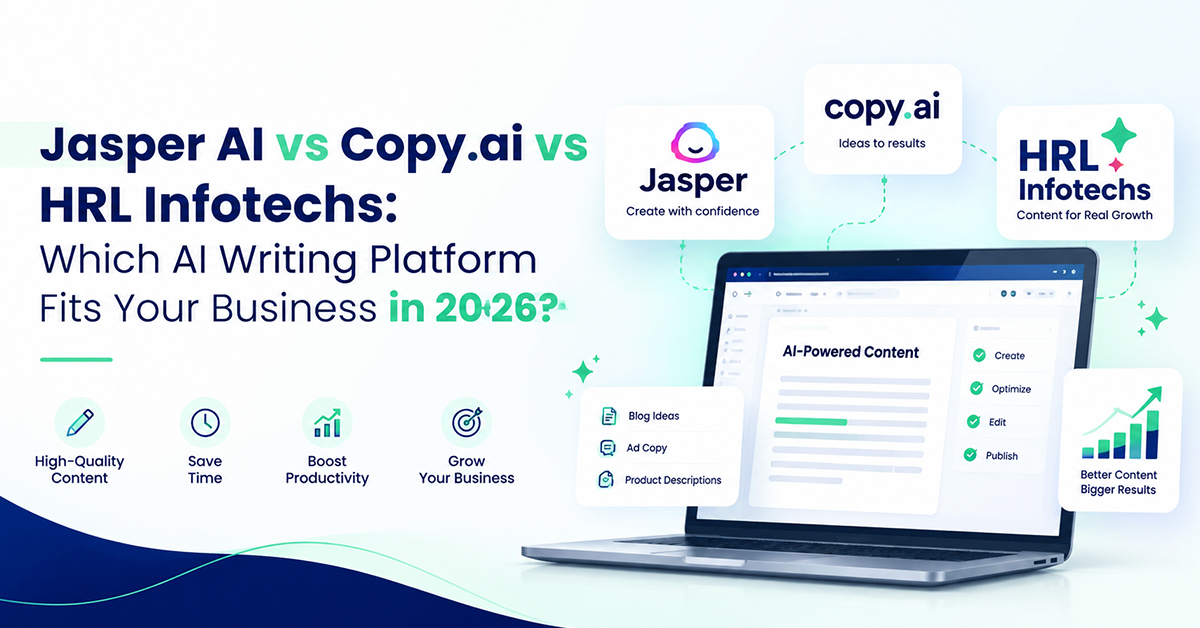 Jasper AI vs Copy.ai vs HRL Infotechs: Which AI Writing Platform Fits Your Business in 2026?
