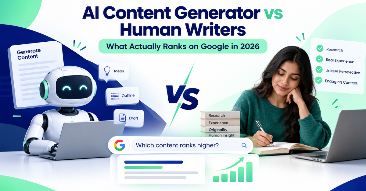 AI Content Generator vs Human Writers: What Actually Ranks on Google in 2026